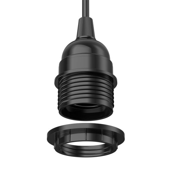 Kabel LEKA mit Stecker, Schalter und E27 Fassung, schwarz, 3m, inkl. Smart Home RGBW LED Lampe, 8,89W, 892lm Neuheiten