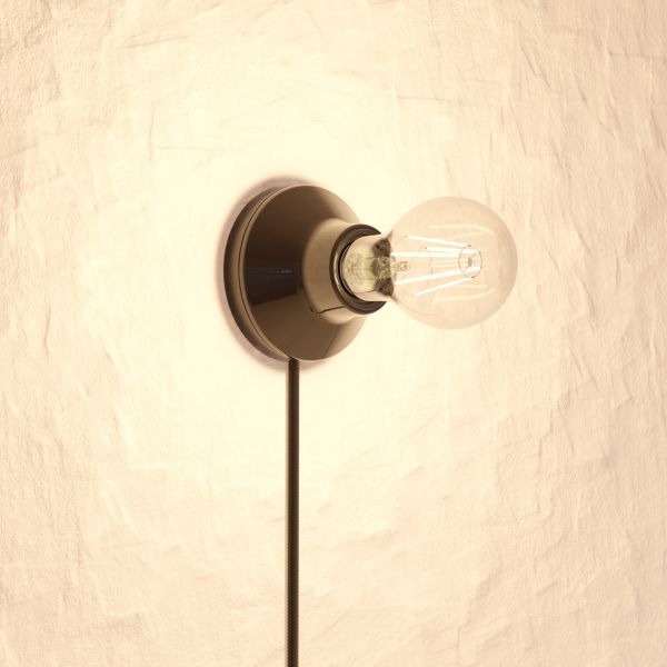 Wandleuchte Elektra Porzellan mit Stecker und Schalter, Smart Home (Farbe, Leuchtmittel wählbar) Riesige Ersparnisse