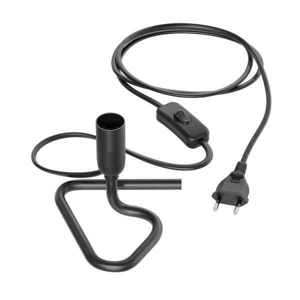 Tischlampe TRIN schwarz mit Stecker und Schalter, inkl. Smart Home RGBW E14 LED Lampe, 4,925W, 572lm Letzte 2 Tage