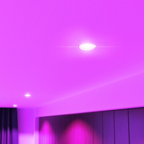 Decken-Einbaustrahler KUN, eckig, schwenkbar + Smart Home RGBW GU10 LED 473lm Im Verkauf