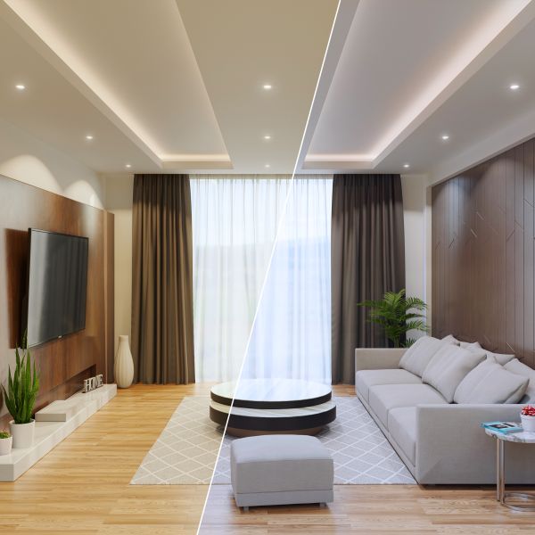 Decken-Einbaustrahler KUN, eckig, schwenkbar + Smart Home RGBW GU10 LED 473lm Im Verkauf