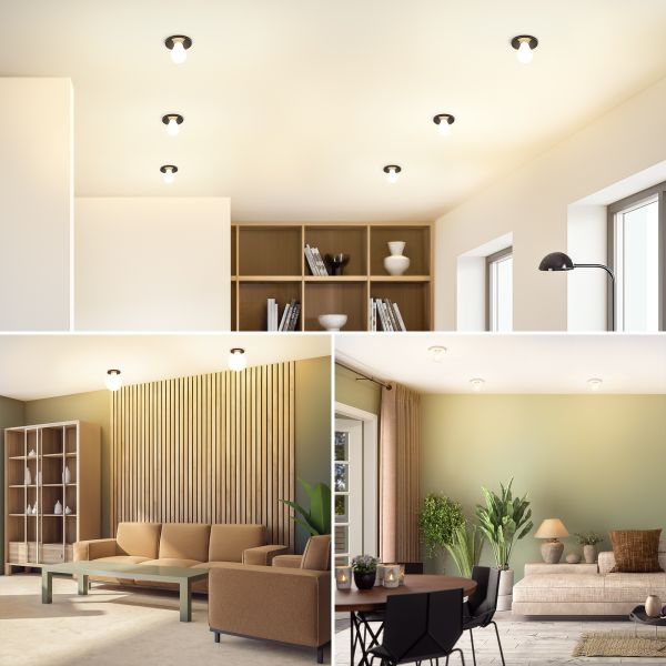 Porzellan Decken-Einbauleuchte TELA, rund, inkl. E27 Lampe Smart Home (Farbe, Leuchtmittel wählbar) Auslauf