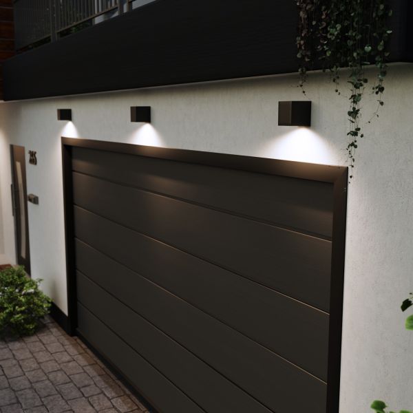 Wandleuchte ALSE Downlight für außen, Aluminium, eckig, inkl. Smart Home RGBW GU10 LED Lampe, 5,41W, 473lm (Farbe wählbar) Flash Sale