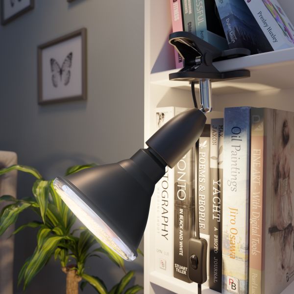 E27 Klemmleuchte LIK inkl. PAR38 Lampe (Farbe, Leuchtmittel wählbar) Weihnachtsangebot