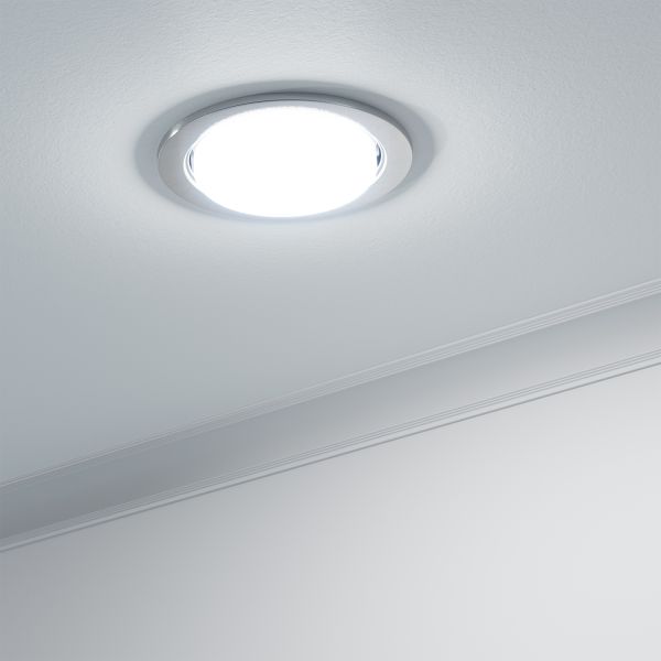 Deckeneinbauleuchte RUBA, rund, 107mm Ø, 1x GX53 max. 25W (Set, Farbe, Leuchtmittel wählbar) Räumungsverkauf