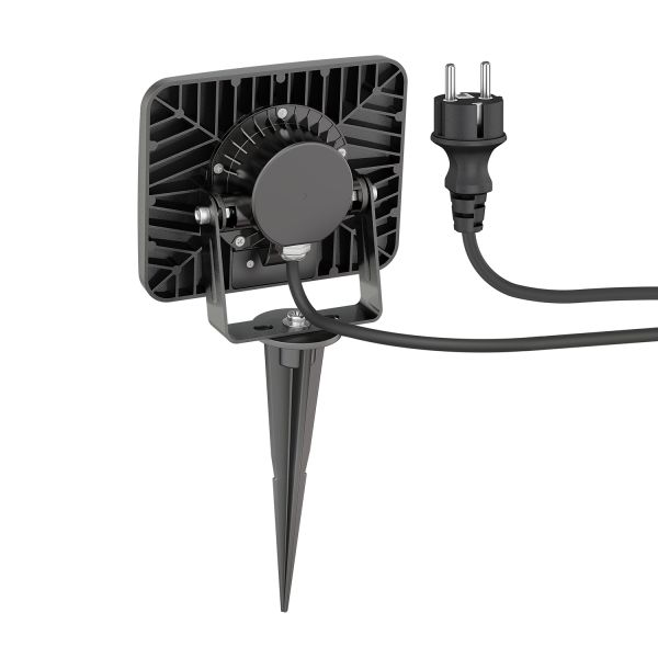 LED Gartenstrahler Wega mit Erdspieß für außen, schwarz, 28,005W, 2361lm, warm-weiß Im Verkauf