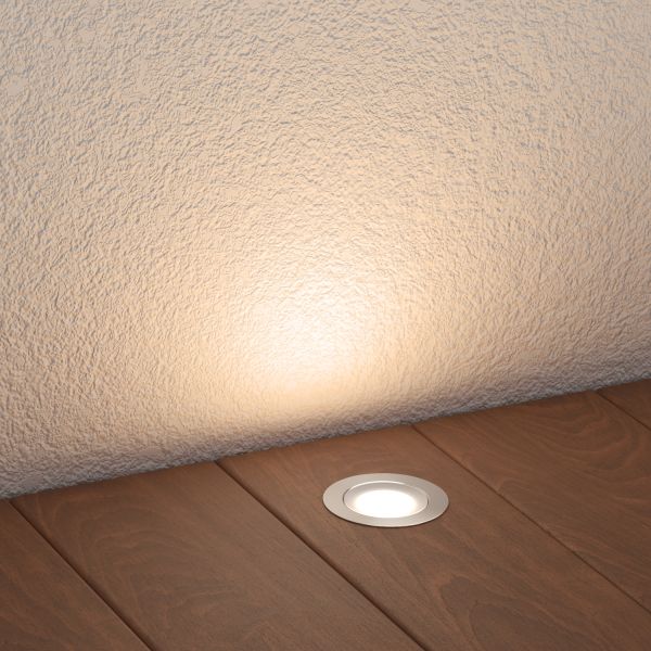 LED Boden-Einbauleuchte BIMI für außen, IP67, 45mm Ø (Lichtfarbe, Set Vorschaltgerät wählbar) Auslauf