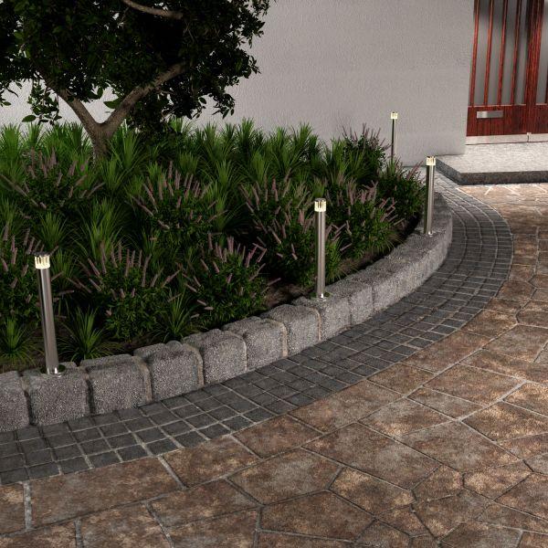 LED Wegelicht / Pollerleuchte / Gartenleuchte PILLAR für außen, IP54, 48 cm, aluminium, warmweiß Sonderangebote