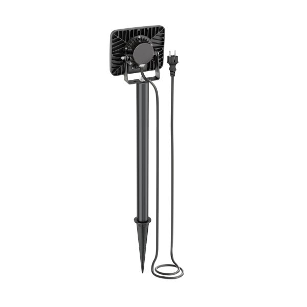 LED Gartenstrahler Wega mit Erdspieß und 40cm Sockel für außen, schwarz, 28,005W, 2361lm, warm-weiß Super Sparpreis