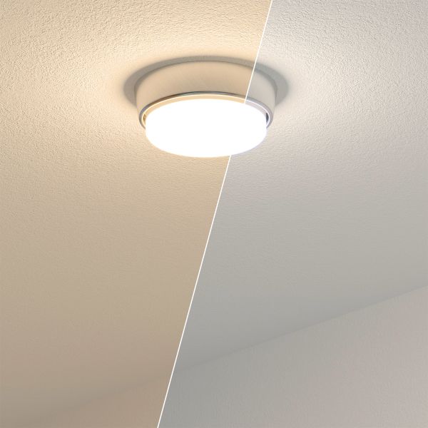 Aufbaurahmen INEL rund 90mm Ø + smarte LED-Lampe (Farbe, Leuchtmittel wählbar) Vierteljährliche Förderung
