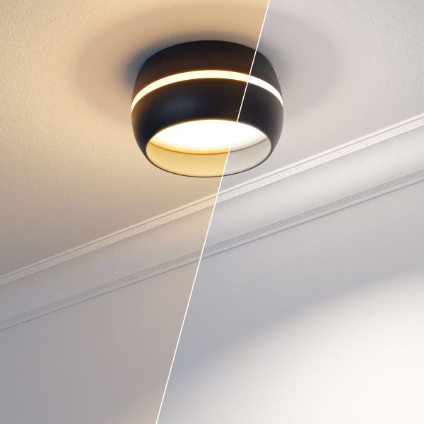 Deckenleuchte / Lampenfassung FUNT, 90mm Ø, inkl smarte LED (Farbe, Leuchtmittel wählbar) Riesige Rabatte