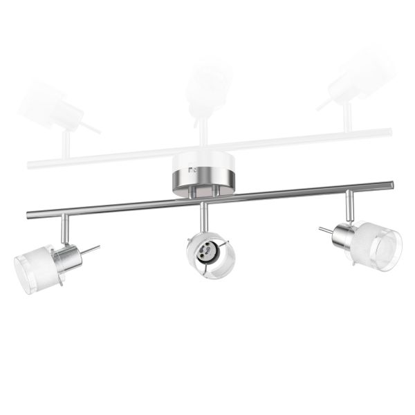 Deckenleuchte MIRAS, dreiflammig für GU10 Lampe (Leuchtmittel wählbar)