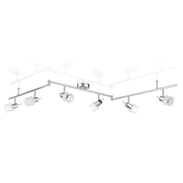 Deckenleuchte MIRAS, 6-flammig, für GU10 Lampe (Leuchtmittel wählbar)