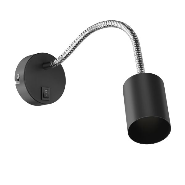 Leselampe / Wandleuchte WAIKA, Schwanenhals, Schalter (Farbe, Leuchtmittel wählbar) Top Angebot