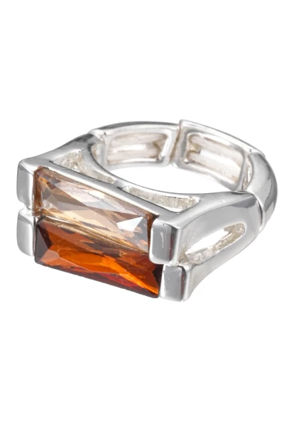 Leslii Ring silber mit länglichen Kristallen Letzte 3 Tage