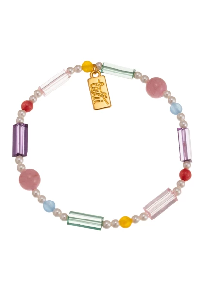 Leslii Armband Material Mix Bunt Rabatt