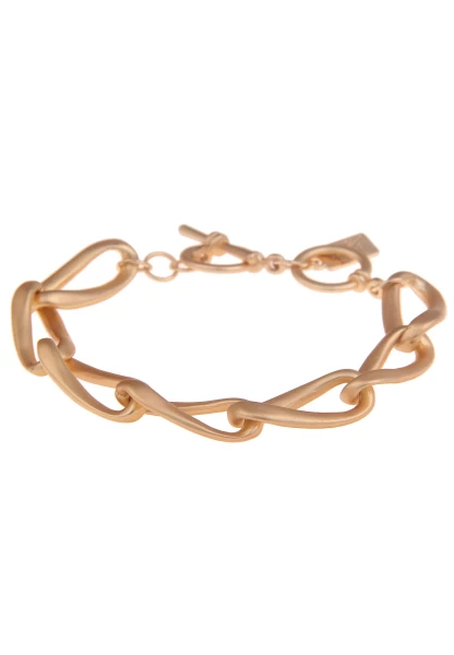 Leslii Armband Statement Glieder Matt Gold Günstig kaufen