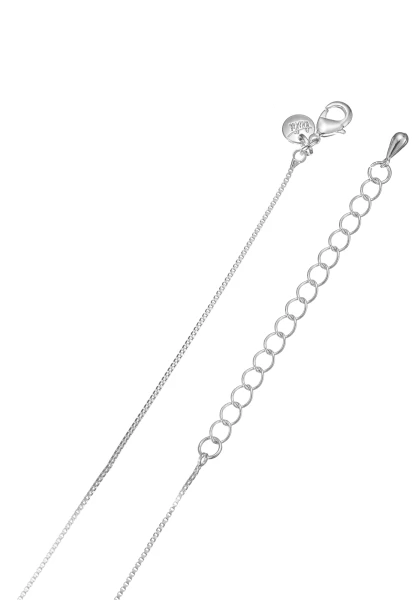 Leslii Lange Halskette Ringe Silber Weiß Rabatte dieses Monats