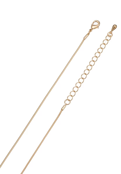 Leslii Lange Kette Tropfen in Gold Weiß Auslauf