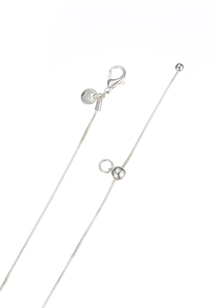 Leslii Kurze Kette Oval Stein Silber Khaki Limitierter Zeitrabatt