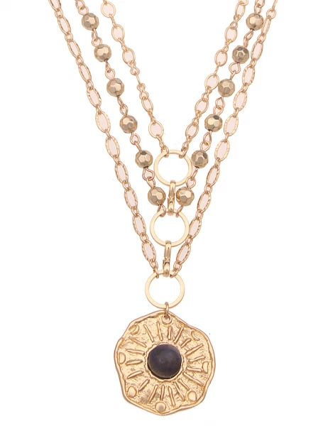Leslii Kurze Halskette Statement Layering Gold Sonderangebot