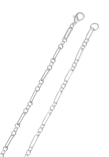 Leslii Lange Halskette Stone Silber Braun Rabatt