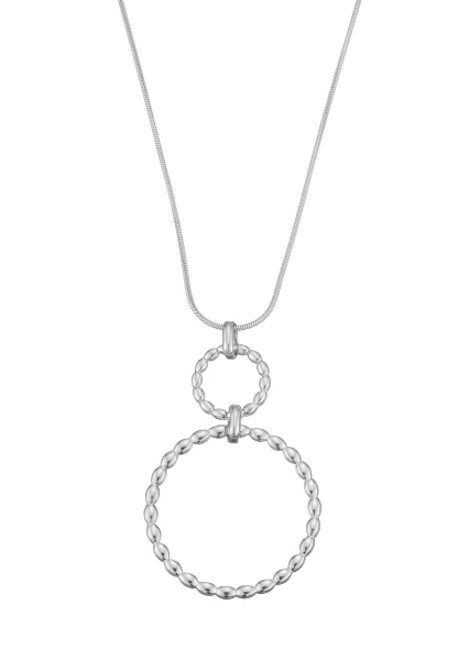 Leslii Lange Kette Ringe Edelstahl Silber Begrenztes Angebot