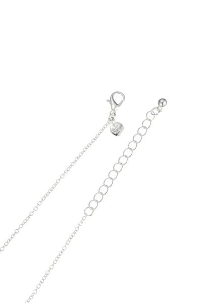 Leslii Kurze Kette Glasstein Anhänger Silber Osterangebot