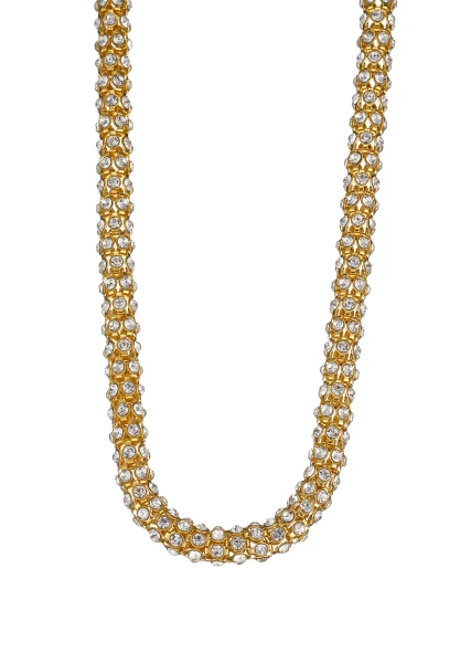 Leslii Kurze Halskette Glitzer Kristall in Gold Große Rabatte