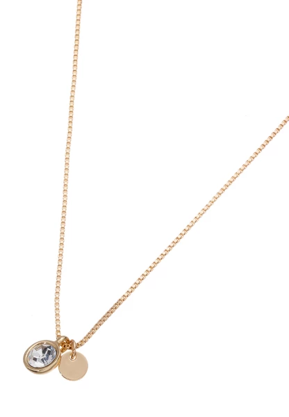 Leslii Kurze Kette Glitzer Glasstein Gold Neuheiten