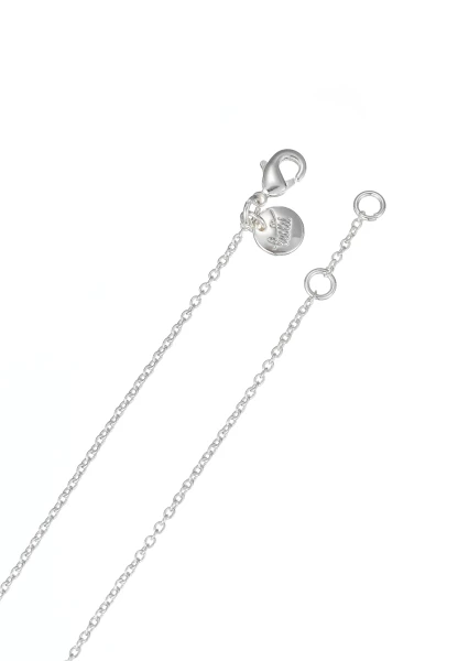 Leslii kurze Kette Recycled Kristall versilbert Super Sparpreis