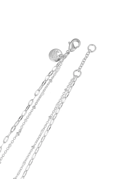Leslii kurze Layering-Kette Recycled versilbert Begrenzte Freigabe