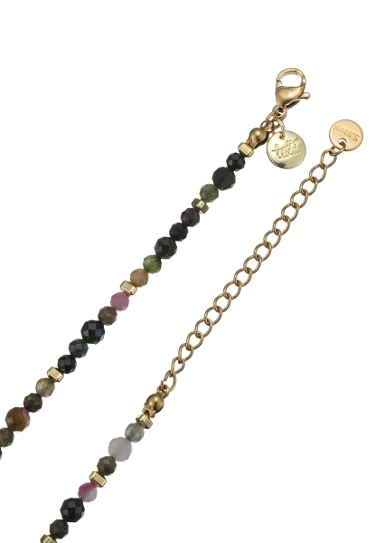 Leslii Kurze Halskette Kristall Herz-Kette 14k Gold Multi JETZT KAUFEN