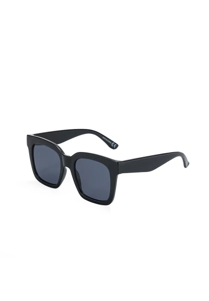 Leslii Sonnenbrille Damen schwarze Designerbrille Sunglasses Kunststoff Schwarz Zeitbegrenzte Promotion