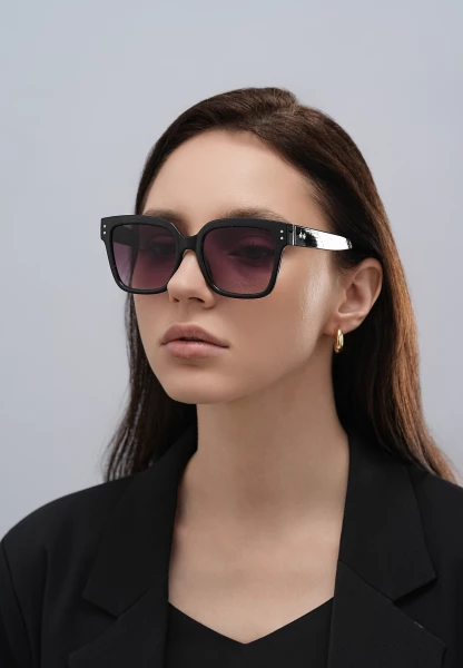 Leslii Sonnenbrille Big Retro Damen Sunglasses Designerbrille in Schwarz Bis zu 60% Rabatt