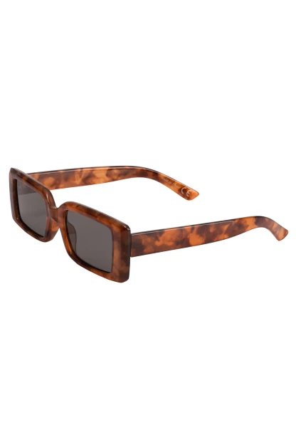 Leslii Sonnenbrille 90ies eckige Brille Damen Sunglasses Designerbrille in Braun Bis zu 55% Rabatt