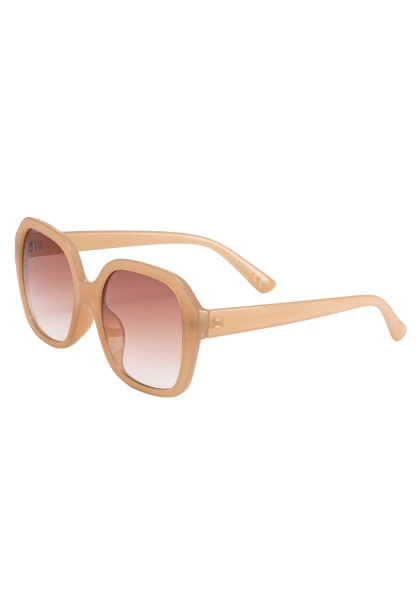 Leslii Sonnenbrille Retro Look Damen Sunglasses Designerbrille in Beige Discount Store für neue Produkte
