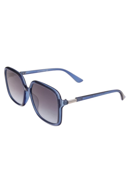 Leslii Sonnenbrille Damen Square eckig blaue Designerbrille Sunglasses Kunststoff Metall Blau Riesige Rabatte