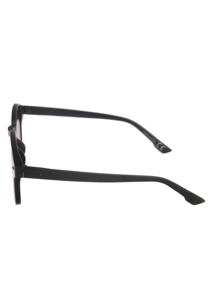 Leslii Sonnenbrille Damen Trend schwarze Sonnenbrille Designerbrille Sunglasses Kunststoff Schwarz 50% Rabatt für begrenzte Zeit