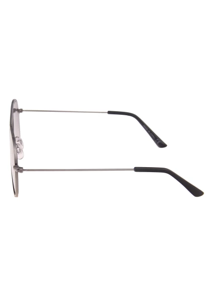 Leslii Sonnenbrille Damen Piloten-Brille Doppelsteg Designerbrille Sunglasses Metall Schwarz Silber Outlet