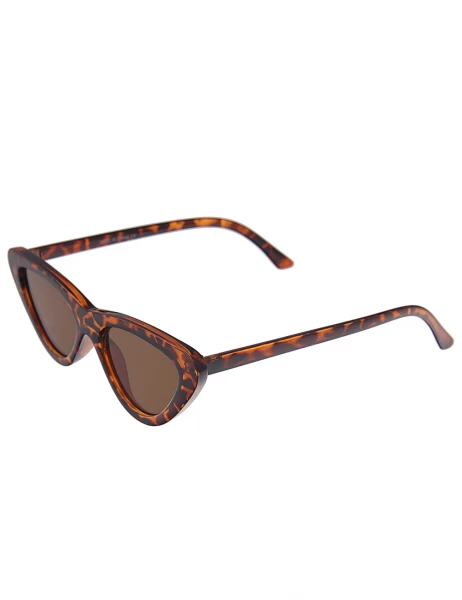 Leslii Sonnenbrille Butterfly Horn-Look Retro Damen Sunglasses Designerbrille in Braun Limitierter Zeitrabatt