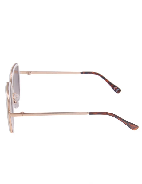 Leslii Sonnenbrille Square Look Eckig Damen Sunglasses Designerbrille in Weiß Gold Fabrik Onlineshop