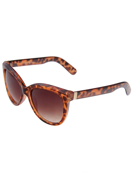 Leslii Sonnenbrille Classic Fashion Horn-Look in Braun Sonderangebot