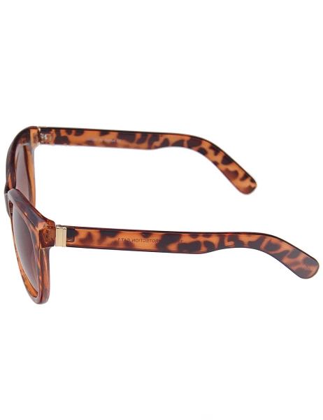 Leslii Sonnenbrille Classic Fashion Horn-Look in Braun Sonderangebot