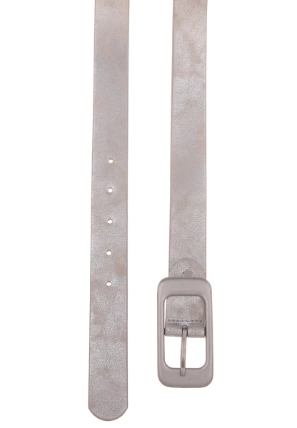 Leslii Damen-Gürtel Basic Statement-Schließe silberfarbener Gürtel Uni Breite 3cm Silber Metallic Sonderangebote