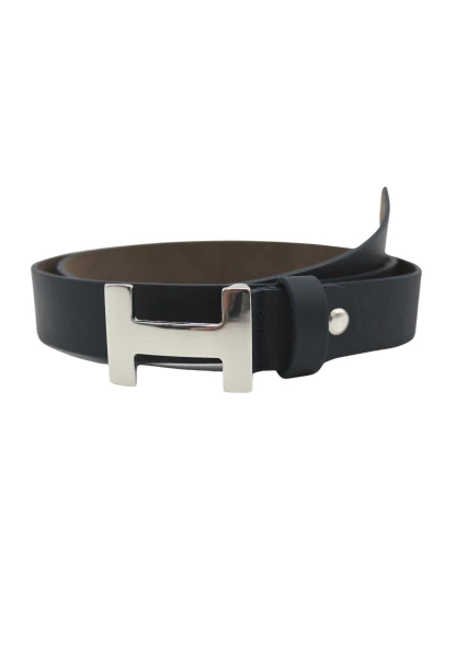Leslii Premium Gürtel echter Leder-Gürtel blauer Gürtel Breite 3cm Kalbs-Nappaleder Narbung Navy Bis zu 60% Rabatt