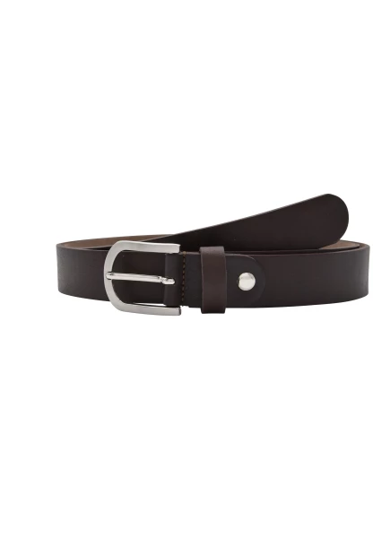 Leslii Premium Gürtel echter Leder-Gürtel brauner Gürtel Breite 3cmKalbs-Nappaleder Narbung Braun Super Rabatt