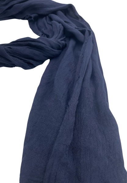 Leslii Schal Uni Viskose Bambus in Navy Blitzverkäufe