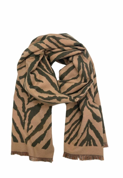 Leslii Schal mit Zebra-Muster Oliv Black Friday