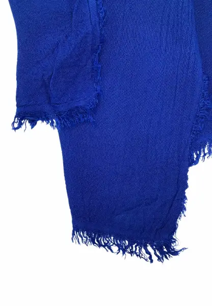 Leslii Schal Uni Viskose Bambus Natur-Schal nachhaltig Bamboo Indoor Schal Electric Blue Große Rabatte
